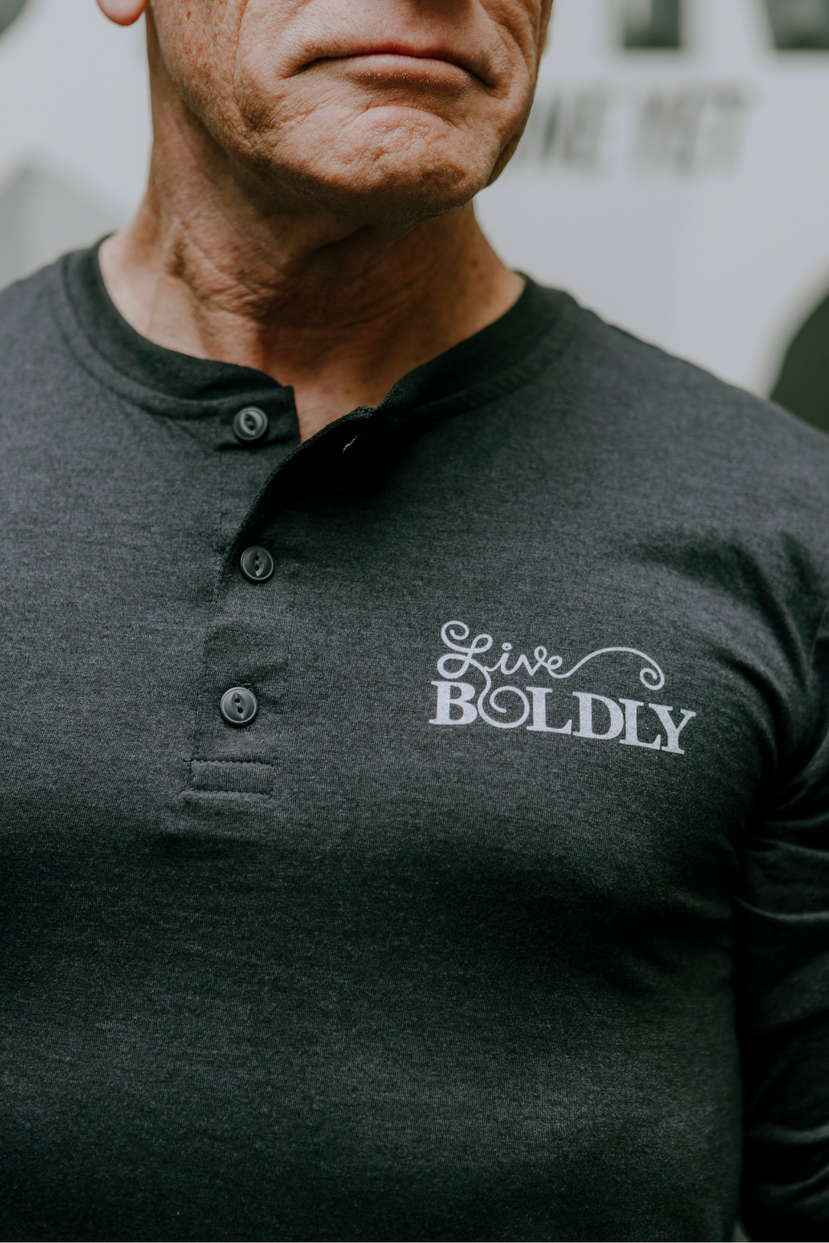 Soar High Mens Long Sleeve Henley