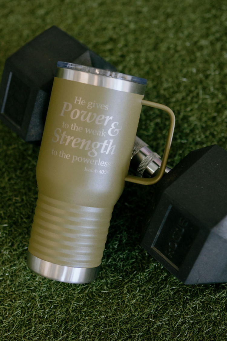 Power & Strength Travel Mug