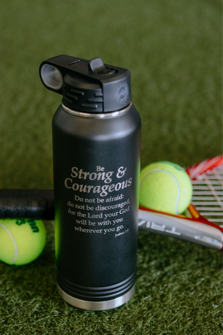 Strong & Courageous Water Bottle