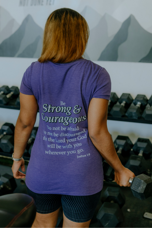 Strong & Courageous Ladies Tee