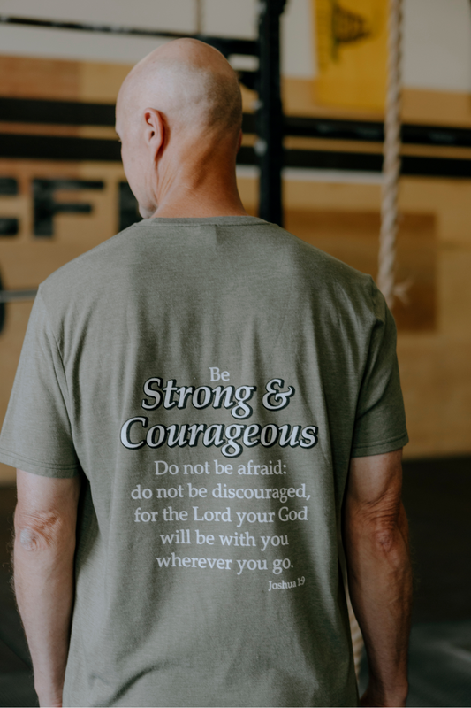 Strong & Courageous Mens Tee