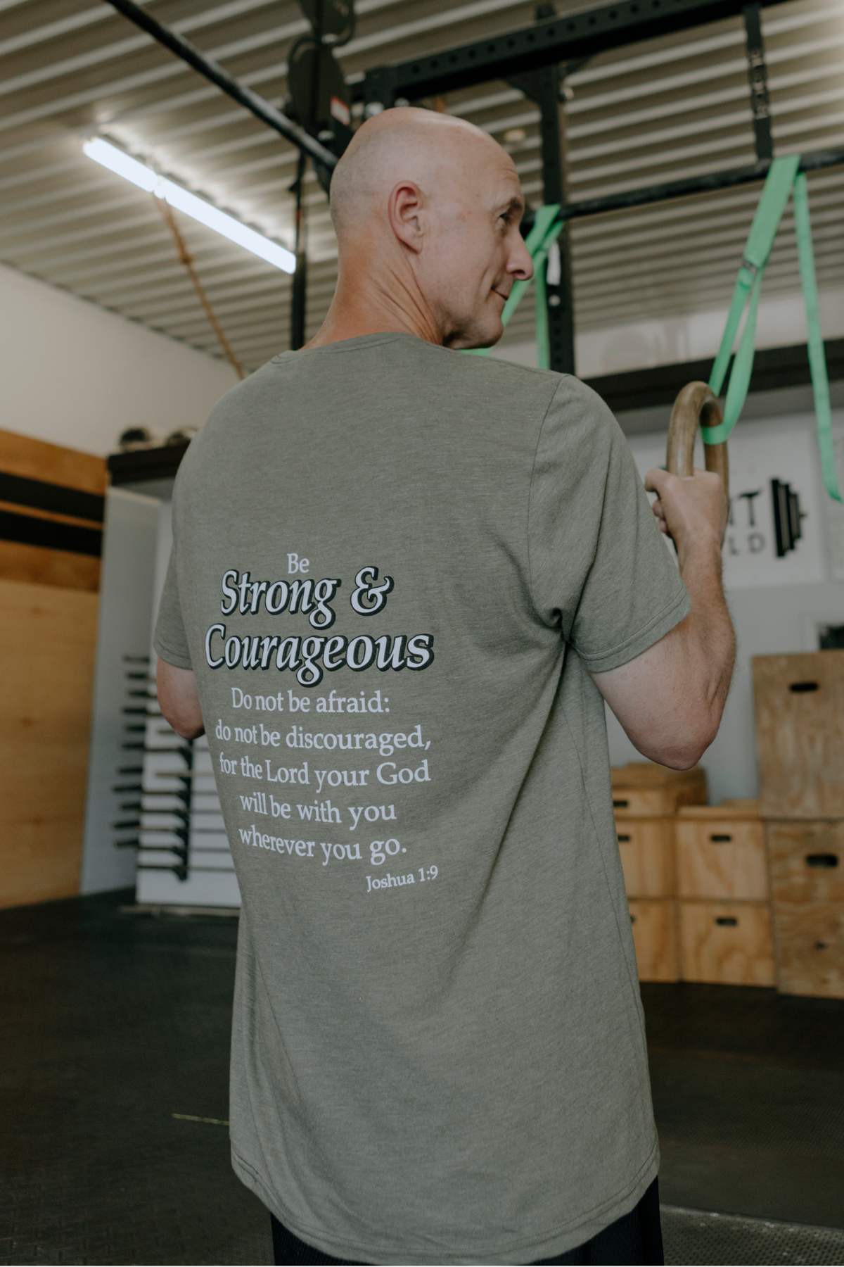 Strong & Courageous Mens Tee