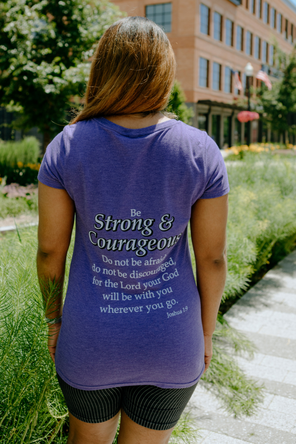 Strong & Courageous Ladies Tee