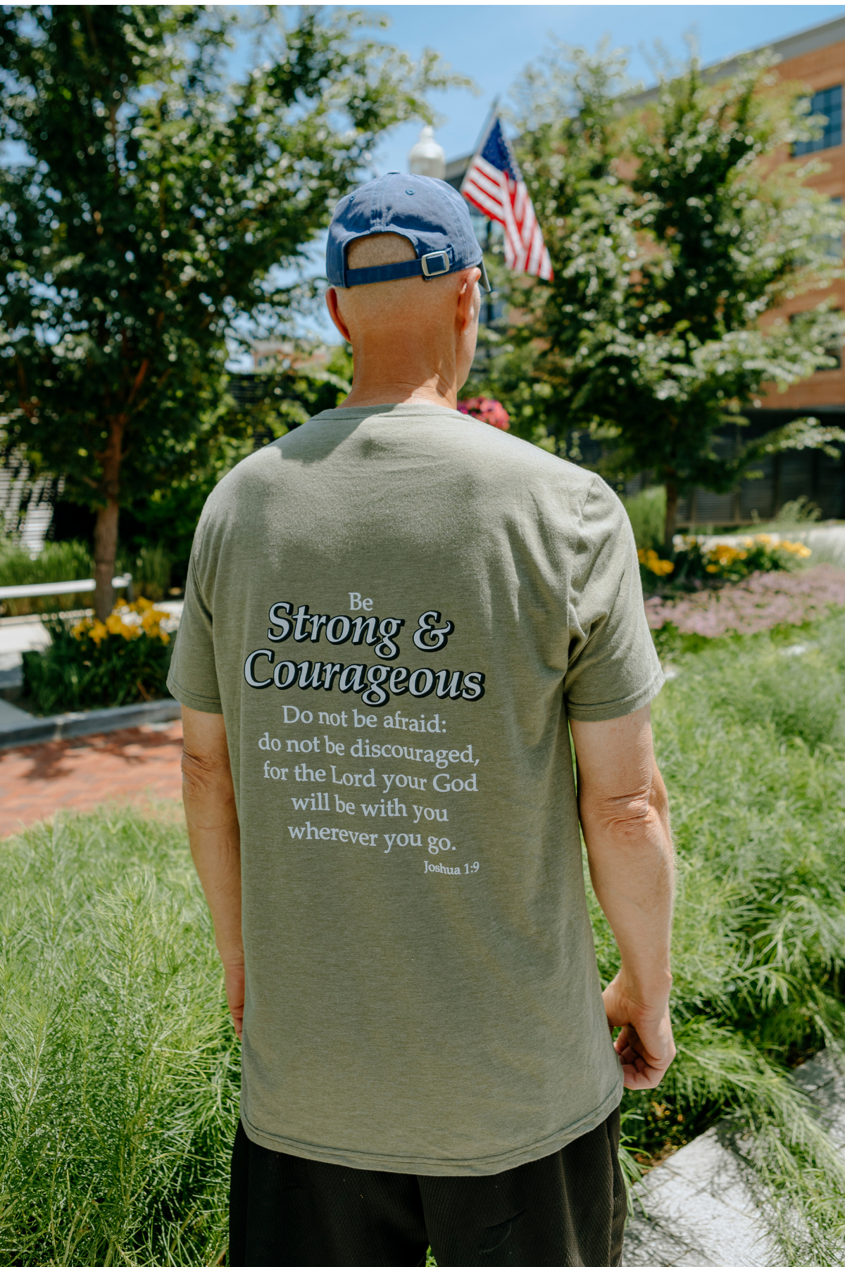 Strong & Courageous Mens Tee